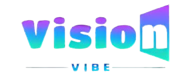 Vision Vibe White Logo